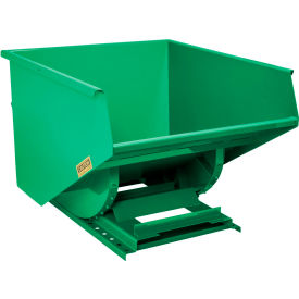 GoVets™ Medium Duty Steel Self Dumping Forklift Hopper 2 Cu. Yd 4000 Lbs Grn 90083B31