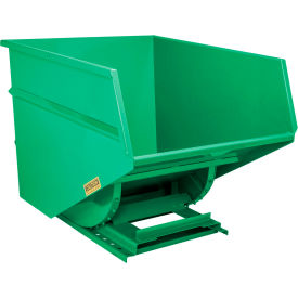 GoVets™ Heavy Duty Steel Self Dumping Forklift Hopper 3 Cu. Yd 7000 Lbs Grn 90095B31