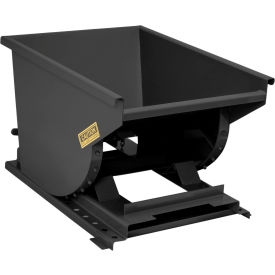 GoVets™ Heavy Duty Steel Self Dumping Forklift Hopper 1/2 Cu. Yd 6000 Lbs Blk 90112B31