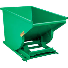 GoVets™ Heavy Duty Steel Self Dumping Forklift Hopper 3/4 Cu. Yd 7000 Lbs Grn 90127B31