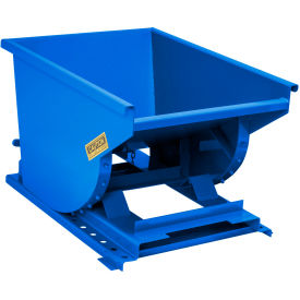 GoVets™ Heavy Duty Steel Self Dumping Forklift Hopper 1/2 Cu. Yd 6000 Lbs Bl 90136B31