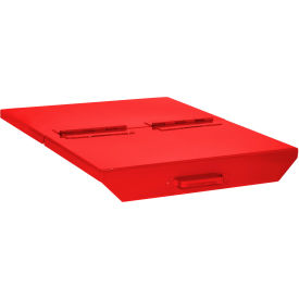GoVets™ Hinged Lid For 5 Cu. Yd. GoVets™ Self Dumping Hopper Red 90141B31