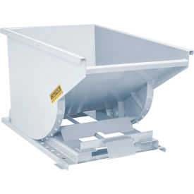 GoVets™ Steel Self Dumping Forklift Hopper w/Bump Release 2 Cu. Yd 4000 lb. Wht 90146B31