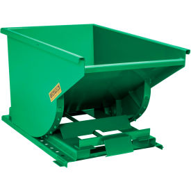 GoVets™ Steel Self Dumping Forklift Hopper w/Bump Release 2 Cu. Yd 4000 lb. Grn 90147B31