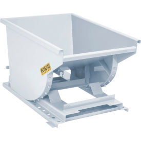 GoVets™ Heavy Duty Steel Self Dumping Forklift Hopper 1/2 Cu. Yd 6000 Lbs Wht 90148B31