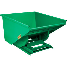 GoVets™ Heavy Duty Steel Self Dumping Forklift Hopper 1-1/2 Cu. Yd 6000 Lbs Grn 90167B31