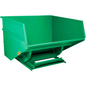 GoVets™ Heavy Duty Steel Self Dumping Forklift Hopper 5 Cu. Yd 7000 Lbs Grn 90175B31