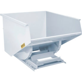 GoVets™ Heavy Duty Steel Self Dumping Forklift Hopper 2 Cu. Yd 6000 Lbs Wht 90214B31