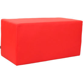 Interion® Antimicrobial Rectangle Reception Bench Red 628RD-AM695