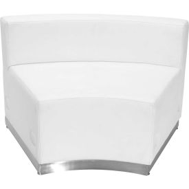 Flash Furniture Concave Chair - Leather - Melrose White - Hercules Alon Series 803-INSEAT-WH-GGZB-