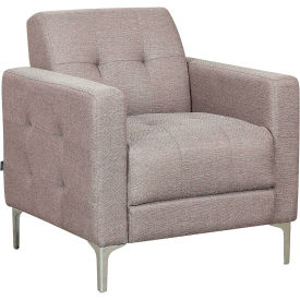 Interion® Upholstered Fabric Club Chair Tan 965TN695