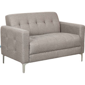 Interion® Upholstered Fabric Loveseat Tan 966TN695