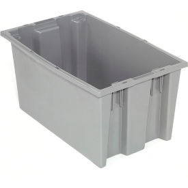 GoVets™ Plastic Stack & Nest Storage Container No Lid 19-1/2