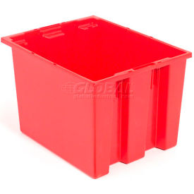 GoVets™ Plastic Stack & Nest Storage Container No Lid 19-1/2