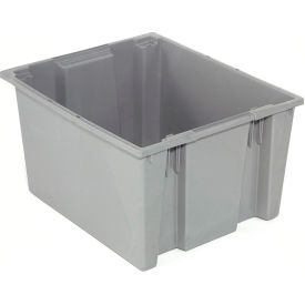 GoVets™ Plastic Stack & Nest Storage Container No Lid 23-1/2