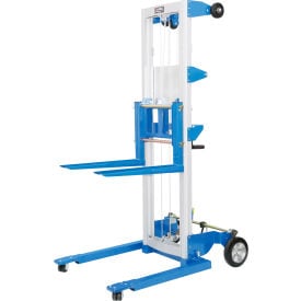 GoVets™ Lightweight Hand Operated Lift Truck 400 Lb. Capacity Straddle Legs 051989