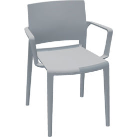 Global Bakhita™ Stacking Chair with Arms Polymer Alloy 0-ALY675