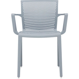 Global Spyker™ Stacking Chair with Arms Polymer Char 0-CHR679
