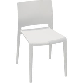 Global Bakhita™ Armless Stacking Chair Polymer Milk 1-MLK675