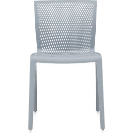 Global Spyker™ Armless Stacking Chair Polymer Milk 1-MLK679