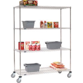 Nexel® 4 Shelf Truck Stainless Steel 36