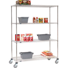 Nexel® 4 Shelf Truck Stainless Steel 48