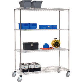 Nexel® 4 Shelf Truck Stainless Steel 48