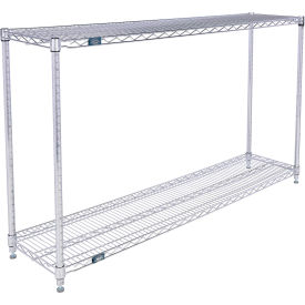 Nexel® 2 Shelf Stainless Steel Wire Shelving Unit Starter 60