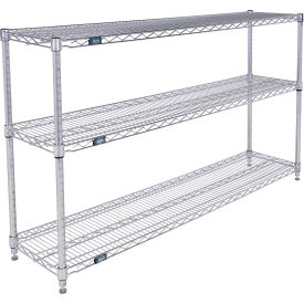 Nexel® 3 Shelf Stainless Steel Wire Shelving Unit Starter 60