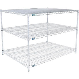 Nexel® 3 Shelf Stainless Steel Wire Shelving Unit Starter 48