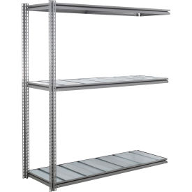 GoVets 3 Shelf Standard Duty Boltless Shelving Z Beam Add On 96Wx36Dx96H Steel Deck 53067B31
