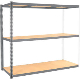 GoVets 3 Shelf Standard Duty Boltless Shelving Add On 72