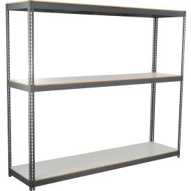 GoVets 3 Shelf Standard Duty Boltless Shelving Starter 96