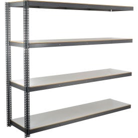 GoVets 4 Shelf Standard Duty Boltless Shelving Add On 96