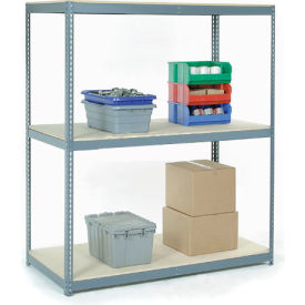 GoVets 3 Shelf Standard Duty Boltless Shelving Starter 96