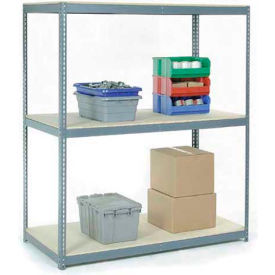 GoVets 3 Shelf Standard Duty Boltless Shelving Starter 72