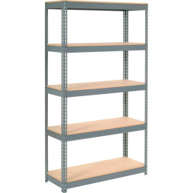 GoVets 5 Shelf Standard Duty Boltless Shelving Starter 48