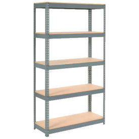 GoVets 5 Shelf Standard Duty Boltless Shelving Starter 48