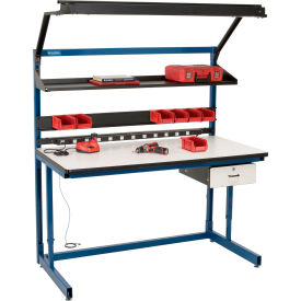 GoVets™ Bench-In-A-Box Cantilever Workbench ESD Laminate Top 60