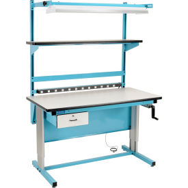 GoVets™ Bench-In-A-Box Ergonomic Workbench ESD Laminate Top 60