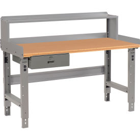 GoVets™ Workbench w/ Shop Top Square Edge & Riser 60
