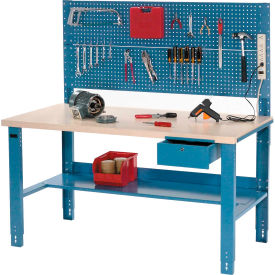 GoVets™ Complete Industrial Workbench With Plastic Laminate Square Edge 60