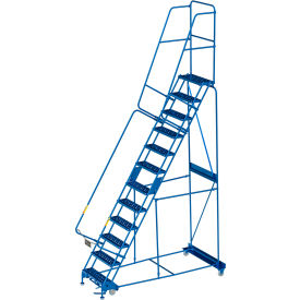 GoVets™ 12 Step Steel Rolling Ladder 24