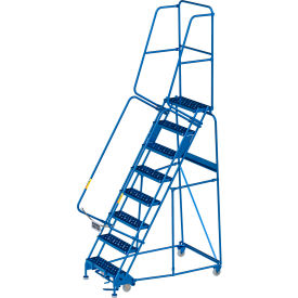 GoVets™ 8 Step Steel Rolling Ladder 24