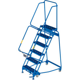 GoVets™ 6 Step Steel Rolling Ladder 24