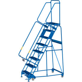 GoVets™ 8 Step Steel Rolling Ladder 24