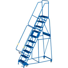 GoVets™ 10 Step Steel Rolling Ladder 24