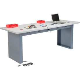 GoVets™ Extra Long Panel Leg Workbench 96 x 36