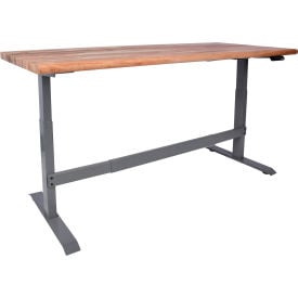GoVets™ Electric Adjustable Height Workbench Maple Safety Edge 72