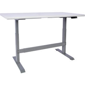 GoVets™ Electric Adjustable Height Workbench Laminate Safety Edge 60
